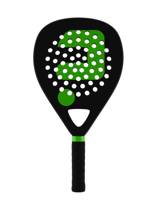 Padelracket Zwart · Groen