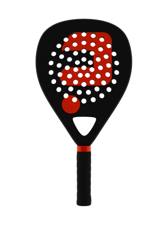 Padelracket Zwart · Rood